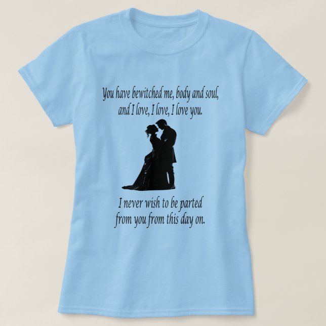 Du har förhäxat mig kropp och själ t shirt (Design framsida)