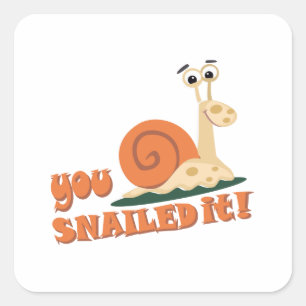 Du har gjort det bra fyrkantigt klistermärke