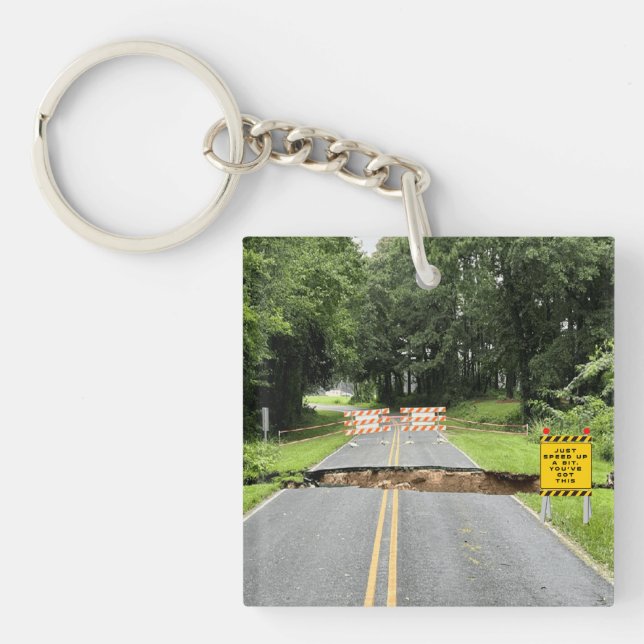 Du har Har den här akryliska nyckelkedjan (Framsidan)