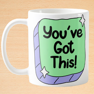 Du har Har den här nyheten och Lila Motivational Kaffemugg