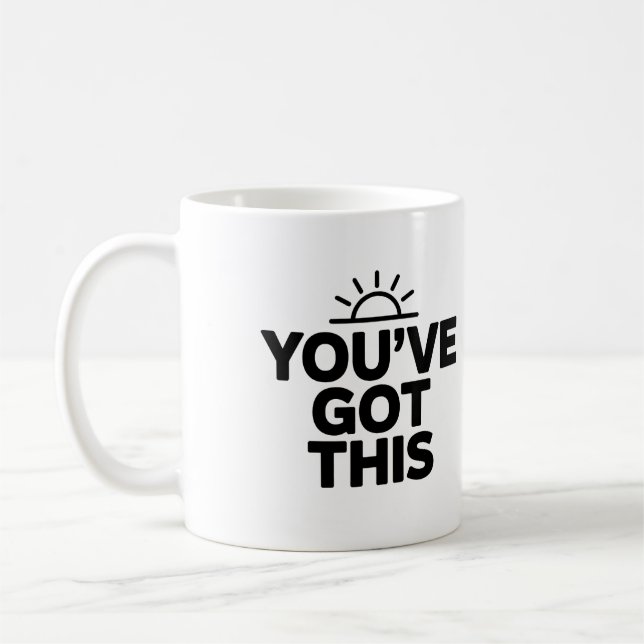 Du har Har denna Motiverande kaffe Mugg (Vänster)
