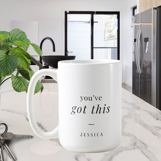 Du har har det här - enkel anpassningsbar typograf kaffemugg (Skapare uppladdad)
