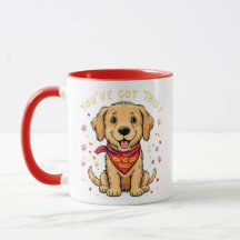 Du har Har det här! Motivational Puppy Mugg