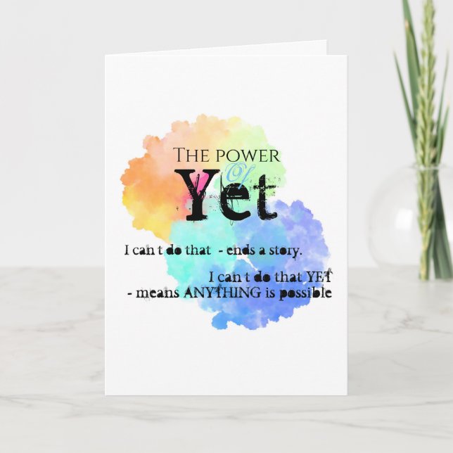 Du har har det här, uppmuntran kort (Framsida)