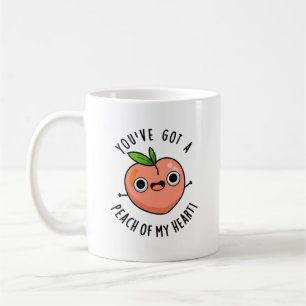 Du har Har en persika av min hjärtefunna fruktpun Kaffemugg