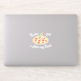 Du har Har en Pizza My Heart Cute Kawaii Food Pun Klistermärken