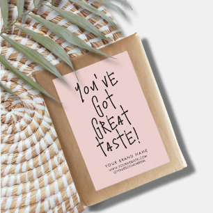 Du har har etikett för underbara smakförpackningar