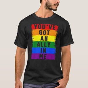 Du har Har och Ally i LGBT Pride LGBTQ T Shirt