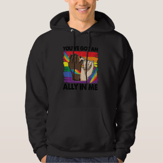 Du har Har och ally i mig Rainbow Lgbt Flagga Lgbt Hoodie