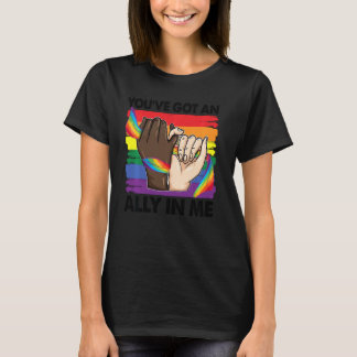 Du har Har och ally i mig Rainbow Lgbt Flagga Lgbt T Shirt