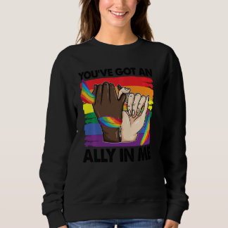 Du har Har och ally i mig Rainbow Lgbt Flagga Lgbt T Shirt