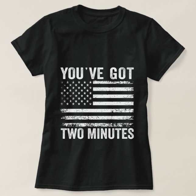 Du har Har två minuter Interview Funny Polis S T Shirt (Design framsida)