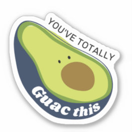 Du har helt Guac den här vinylkorgen Klistermärken