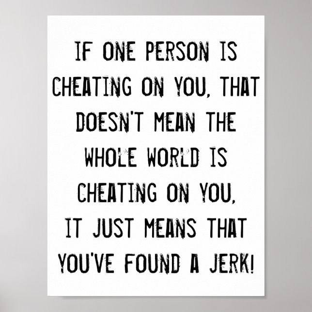 Du har hittat en idiot! poster visdom. (Framsidan)