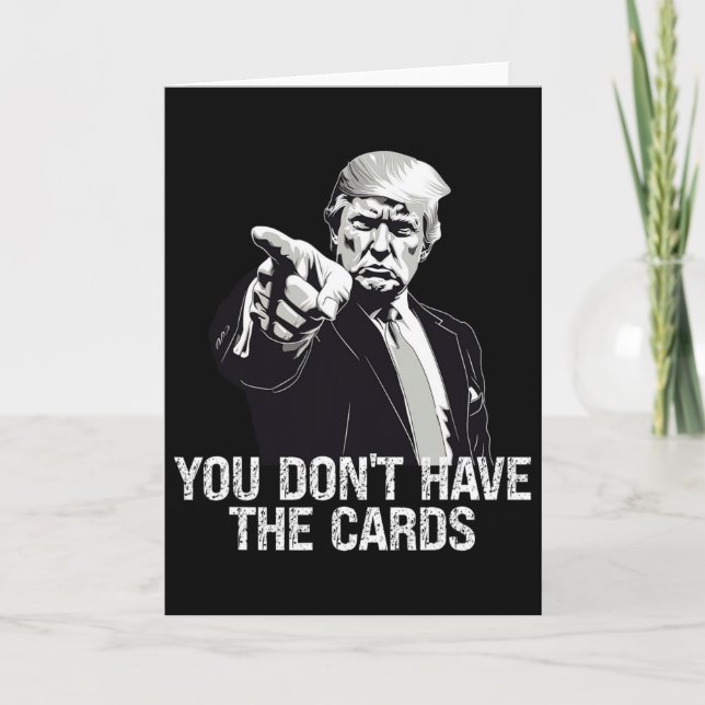 Du Har Inga Kort Donald Trump USA Vs Ukraina  (Framsida)