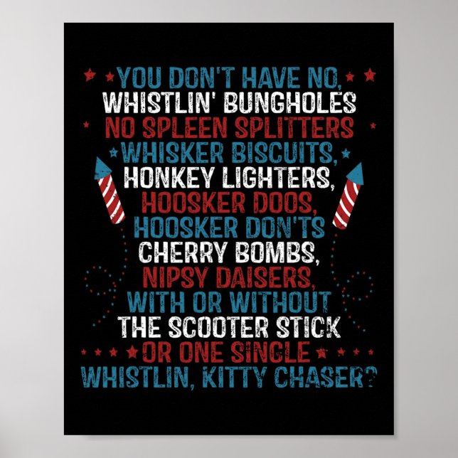 Du Har Inga Piphål Rolig 4 Juli Poster (Framsidan)