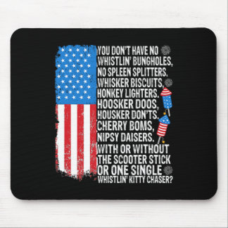 Du har inga västen i Bungholes USA flagga fjärde Musmatta
