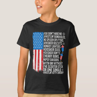 Du har inga västen i Bungholes USA flagga fjärde T Shirt