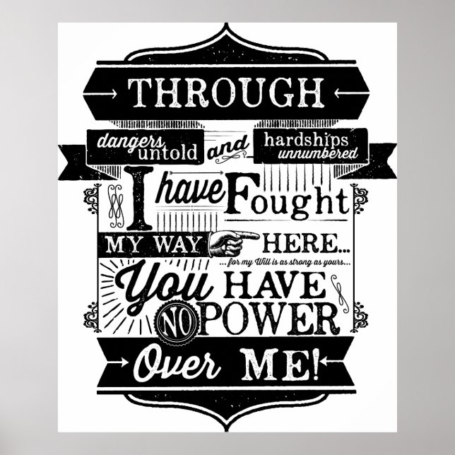 Du har ingen makt över mig poster (Framsidan)