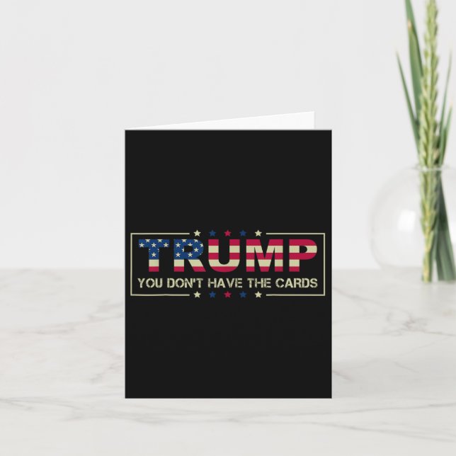 Du har inte kort till president Donald Trump Ze (Framsida)