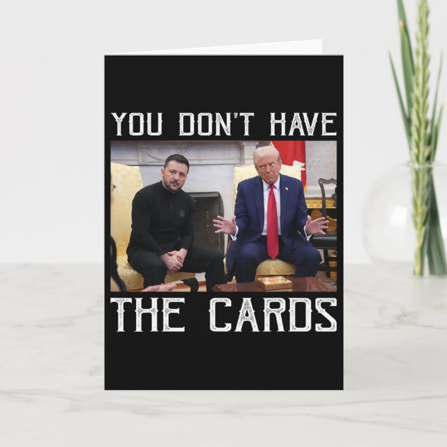 Du Har Inte Korten President Donald Trump  Kort (Framsida)