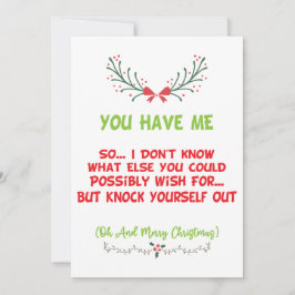 Du har mig en trevlig jul julkort