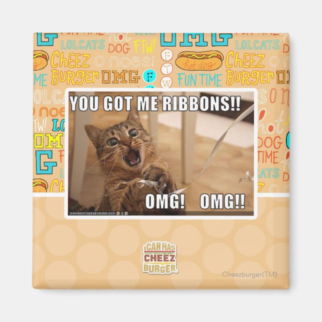 Du har mig rosett band! magnet (Framsidan)