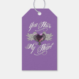 Du har min Rosa Presentetikett