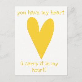 Du har mitt hjärta | Dikt från E.E. Kummering Vykort