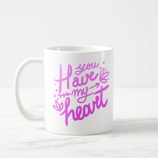 du har mitt hjärta kaffemugg (Vänster)