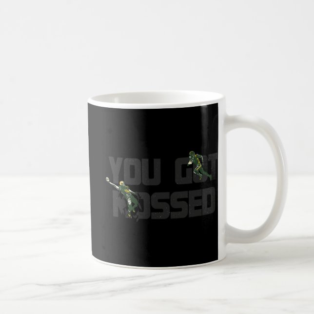 Du Har Mossed Underbar Roligt American Football Qu Kaffemugg (Höger)