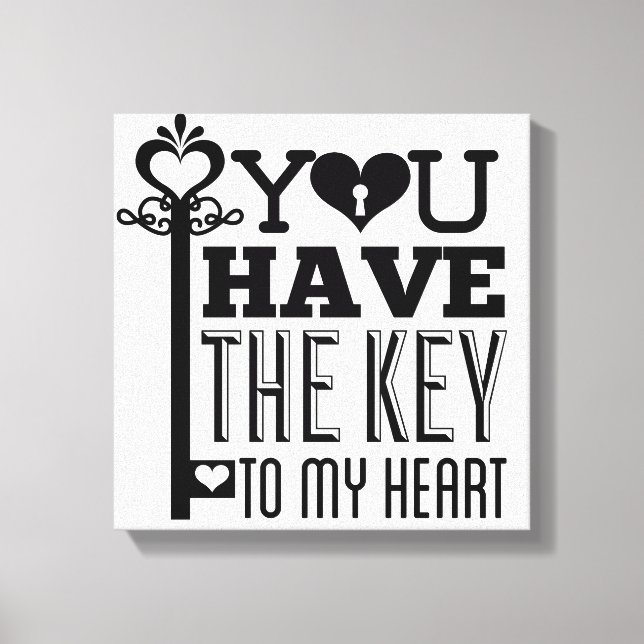 Du har Nyckel till min hjärtslitna kanvas (Framsida)