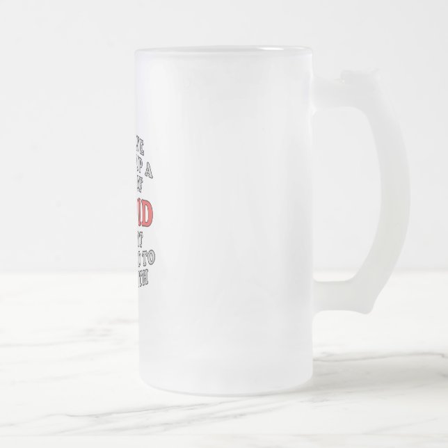 Du har öppnat upp ett jämnt av dumt frostat ölglas (Höger)