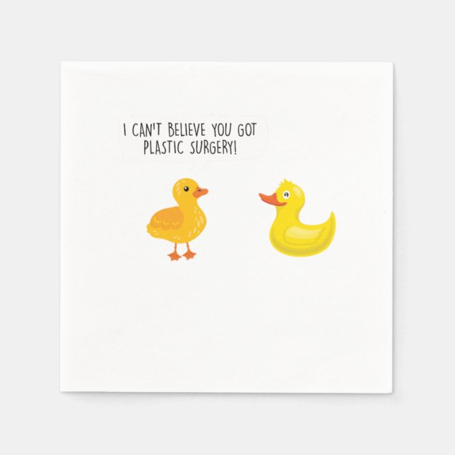 Du Har Plastic Kirgery Cosmetic Surgeon Gift Pappersservett (Framsidan)
