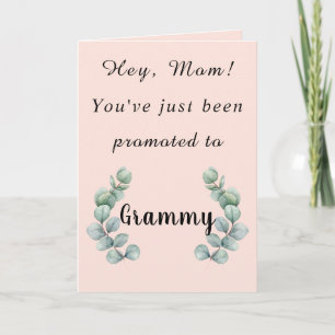 Du har precis befordrats till Grammy Card, Mamma. Kort