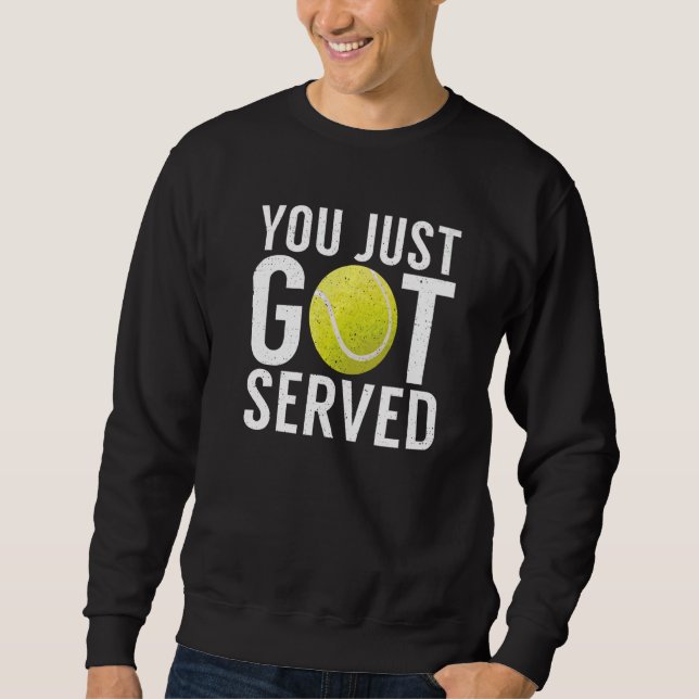 Du har precis blivit serverad  Tennis Lång Ärmad Tröja (Framsida)
