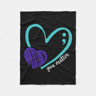 Du har problem med självmordsförebyggande medvetan fleecefilt