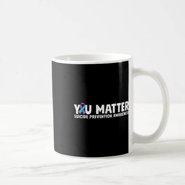 Du har problem med självmordsförebyggande medvetan kaffemugg (Höger)