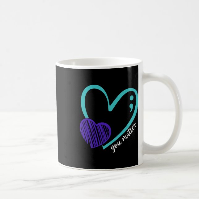 Du har problem med självmordsförebyggande medvetan kaffemugg (Höger)