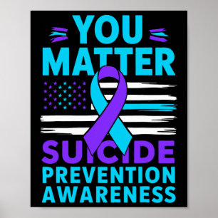 Du har problem med självmordsförebyggande medvetan poster