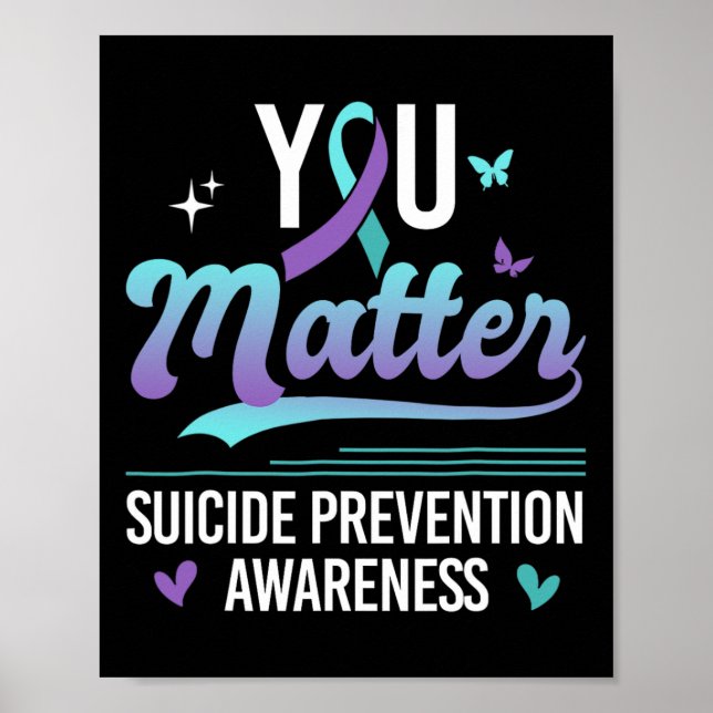 Du har problem med självmordsförebyggande medvetan poster (Framsidan)