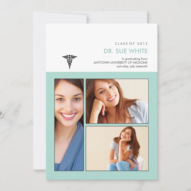 Du har ramats in Caduceus Medical Studenten Inv Inbjudningar (Framsida)