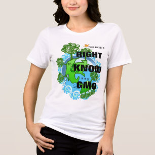 Du Har Rätt att Veta Om Det är GMO T-shirt I Triblend-tyg