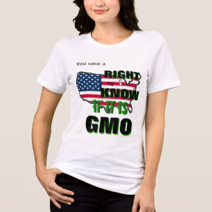 Du Har Rätt att Veta Om Det är GMO Tee Shirt