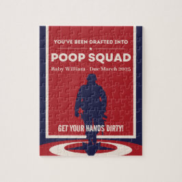 Du har ritats in i poop Squad - Baby Reveal Pussel