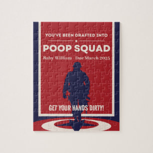 Du har ritats in i poop Squad - Baby Reveal Pussel