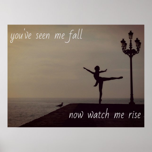 Du har sett mig bli inspirerande ballerina poster (Framsidan)