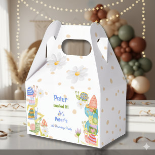 Du har snäckat det! snigel födelsedag presentaskar