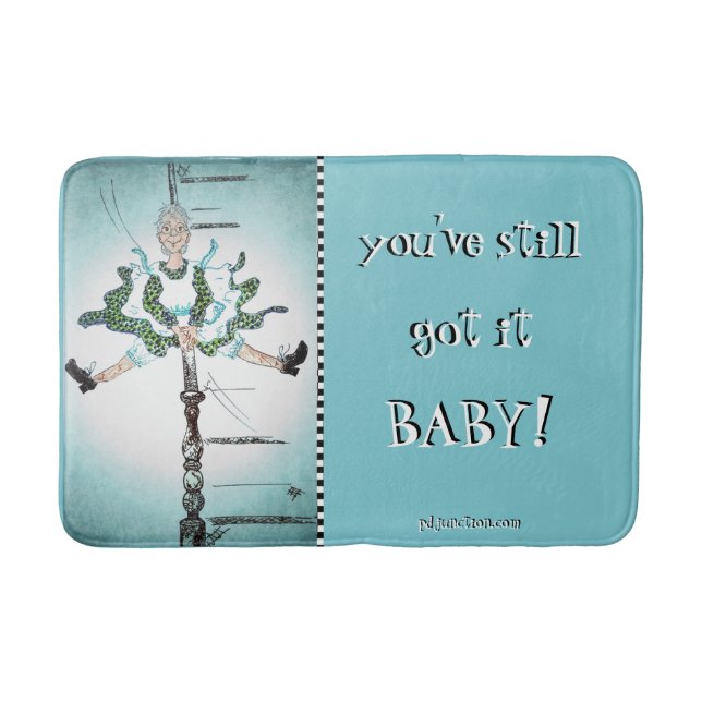 Du har stilla har det BABYEN! Badrumsmatta (Framsidan)