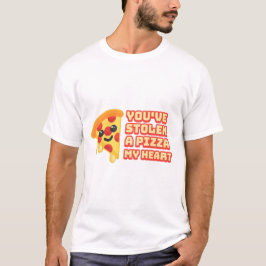 Du har stulen ett pizza mitt hjärta! Cute Pizza Te T Shirt
